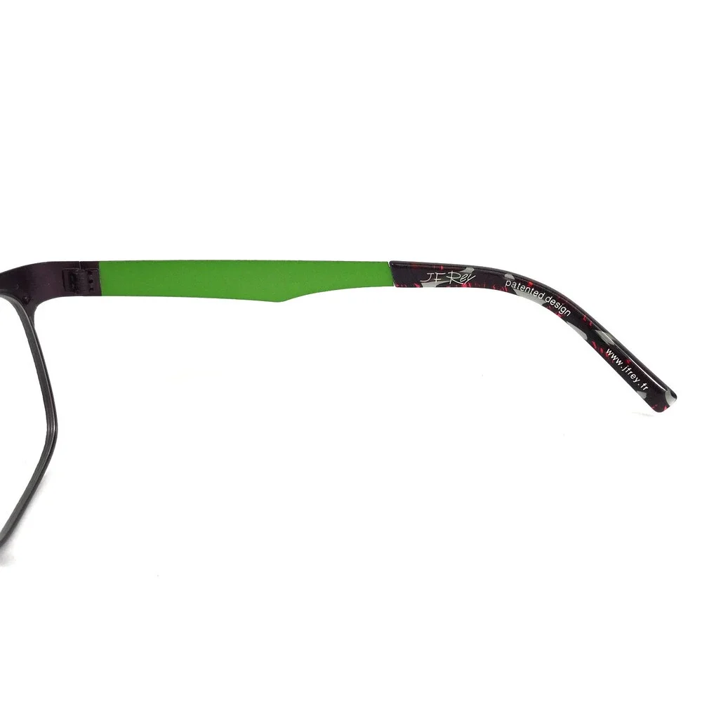J.F. Rey Eyeglasses Frames JF2599 7342 Purple Green Textured Ribbed 53-18-130